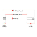 Fox - Shock Shaft, 0.875" OD, Solid, 13.2 TLG